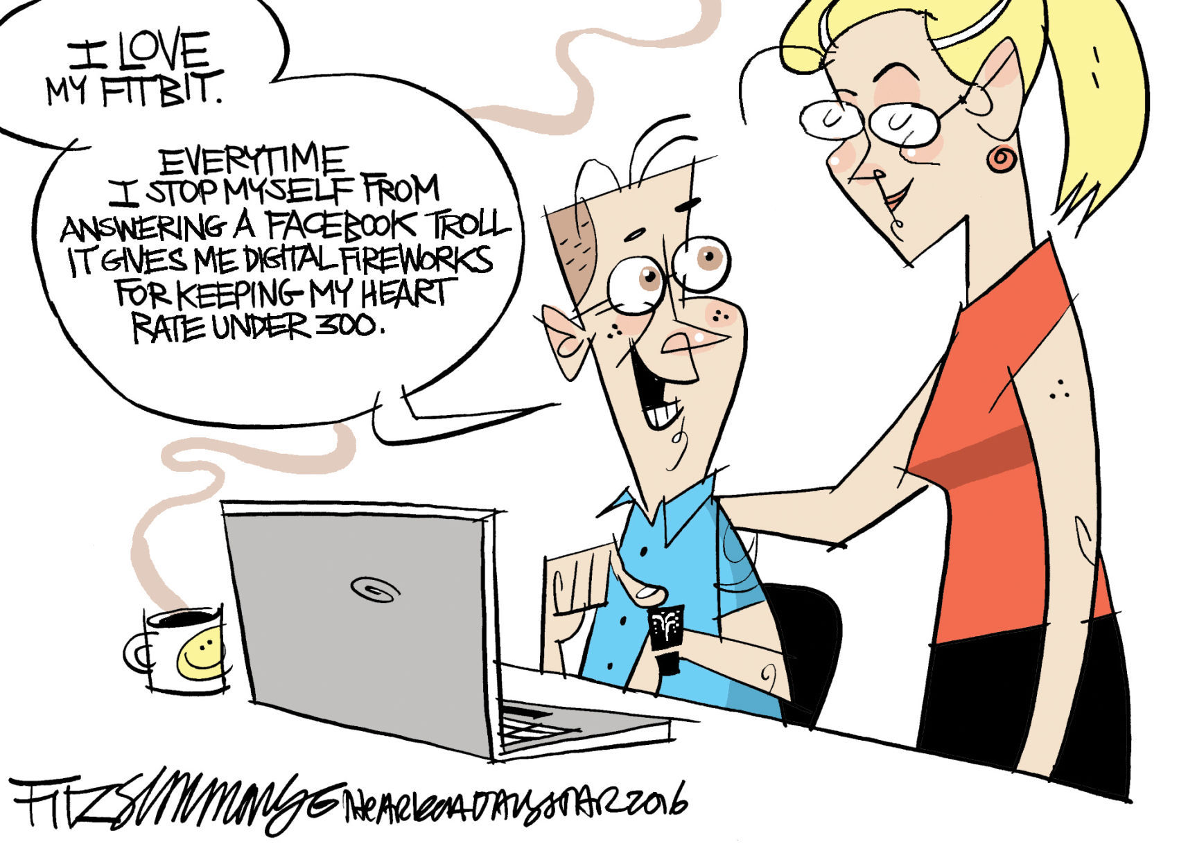 Daily Fitz Cartoon: Fitbit